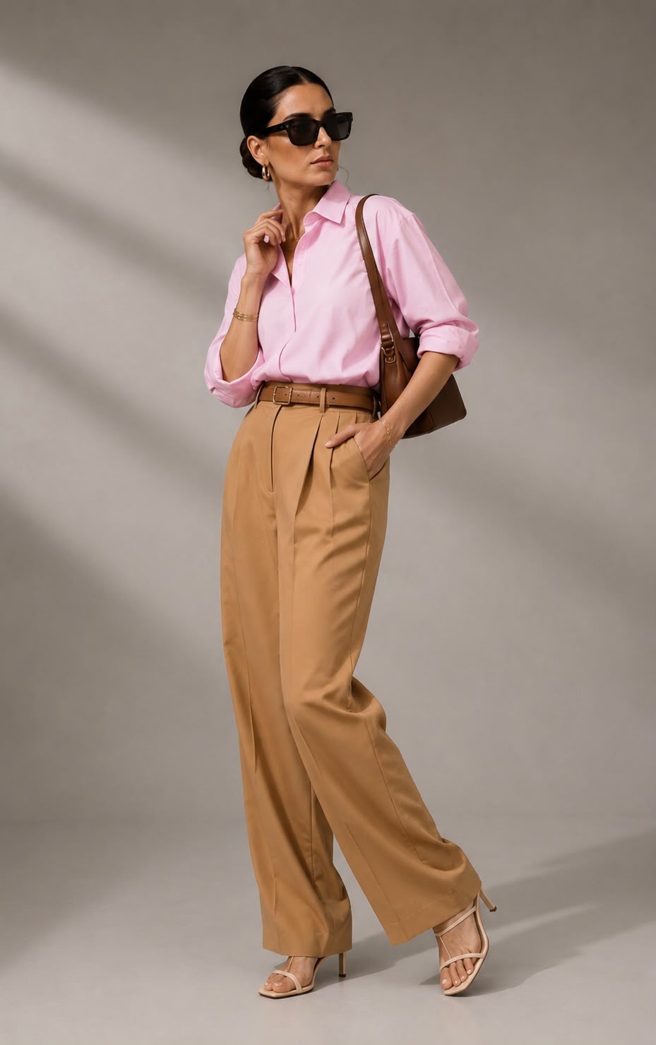 Camel Form Trousers