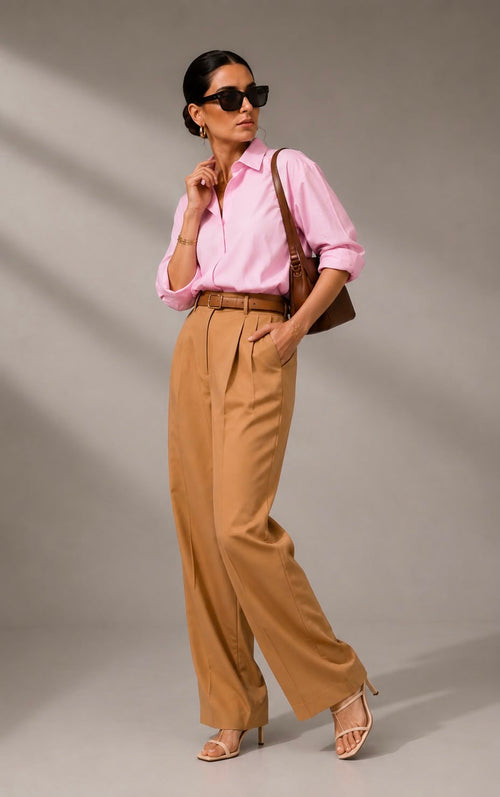 Camel Form Trousers