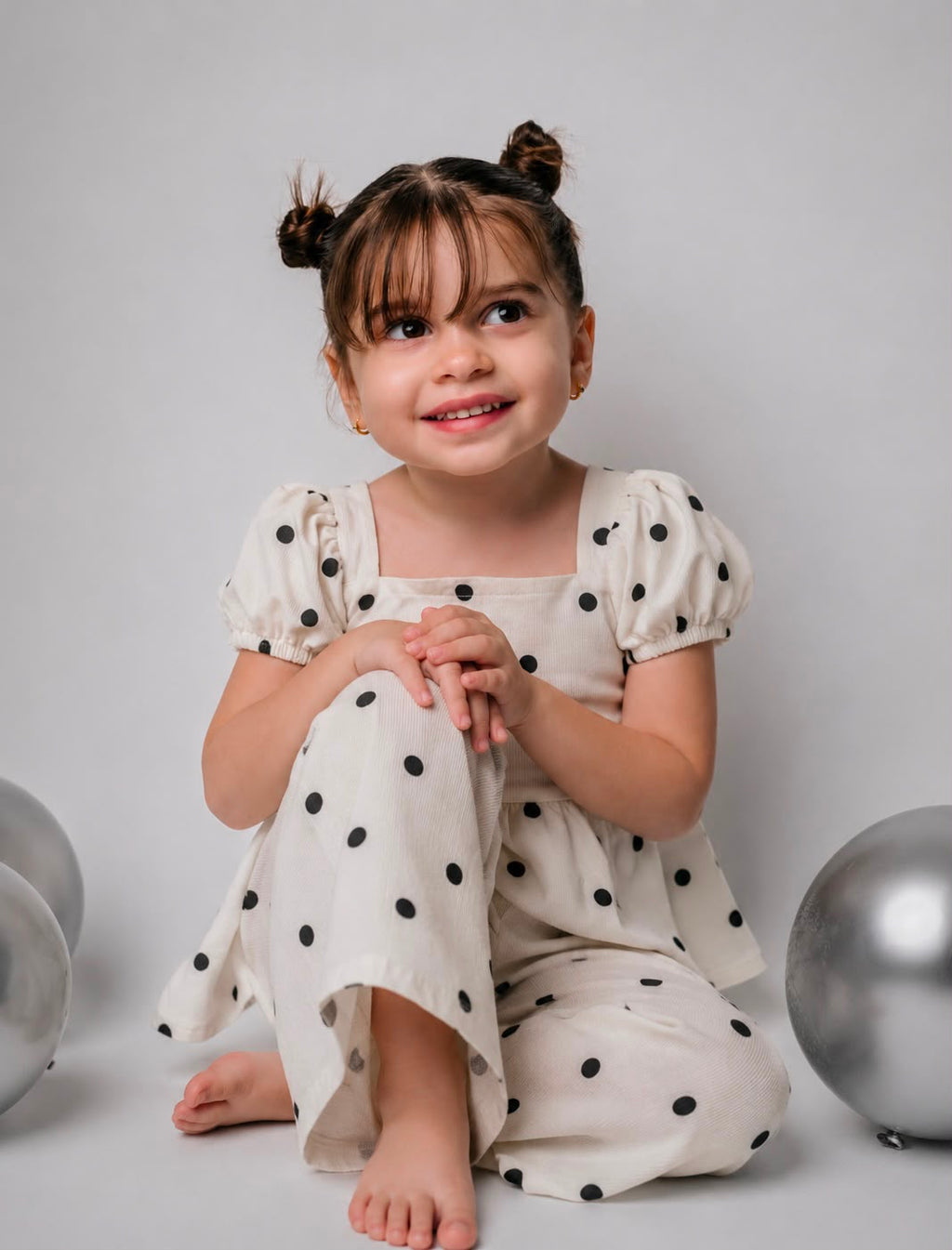 Dotty Peplum Set