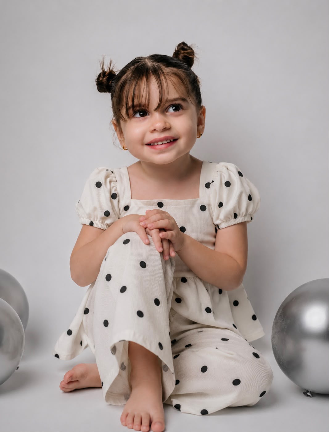 Dotty Peplum Set