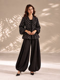 Polka Dot Black Balloon Pants Set